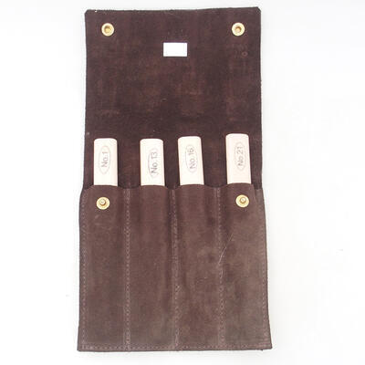 Set of 4 chisels in a leather case - NO1, NO13, N16, NO21 - 4