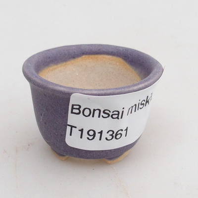Mini bonsai bowl 4 x 4 x 2,5 cm, color violet - 4