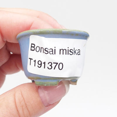 Mini bonsai bowl 4 x 4 x 2,5 cm, color blue - 4