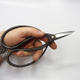 Hand-forged scissors cuts at 19 cm - 4/5