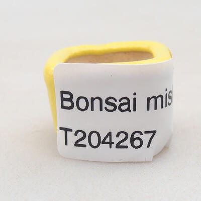 Mini bonsai bowl 2 x 2 x 1.5 cm, color yellow - 4