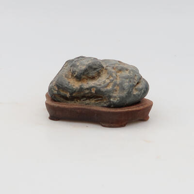 Suiseki - Stone with DAI (wooden pad) - 4