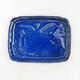 Bonsai bowl + saucer H 50 - bowl 16.5 x 12 x 6 cm, saucer 17 x 12.5 x 1.5 cm, Blue scratched - 4/5