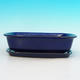 Bonsai bowl + tray H02 - tray 19 x 13,5 x 5 cm, tray 17 x 12 x 1 cm, blue - bowl 19 x 13,5 x 5 cm, tray 17 x 12 x 1 cm - 4/4