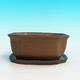 Bonsai bowl H31 - bowl 14,5 x 12,5 x 6 cm, bowl 14,5 x 12,5 x 1 cm, brown - bowl 14,5 x 12,5 x 6 cm, tray 14,5 x 12,5 x 1 cm - 4/4