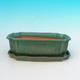 Bonsai bowl tray H03 - 16,5 x 11,5 x 5 cm, tray 16,5 x 11,5 x 1 cm, green - 16.5 x 11.5 x 5 cm, tray 16.5 x 11.5 x 1 cm - 4/4